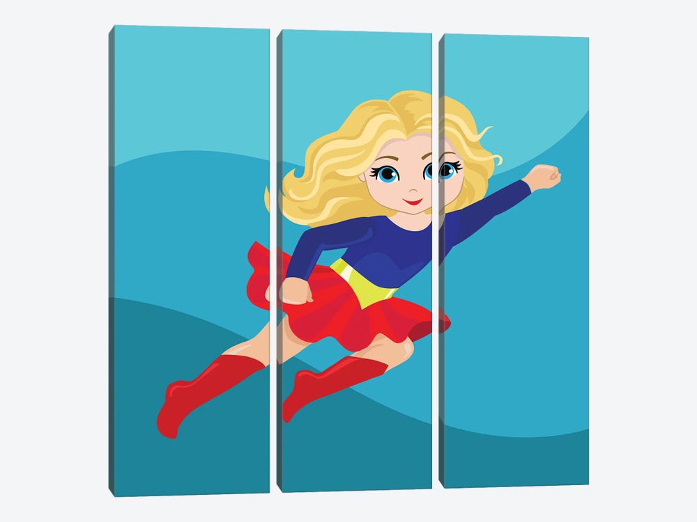 Supergirl by Alexandra Dobreikin 3-piece Canvas Artwork