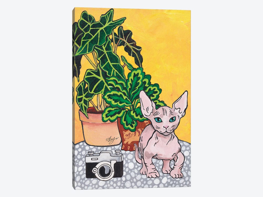 Bambino Cat by Alexandra Dobreikin 1-piece Canvas Print