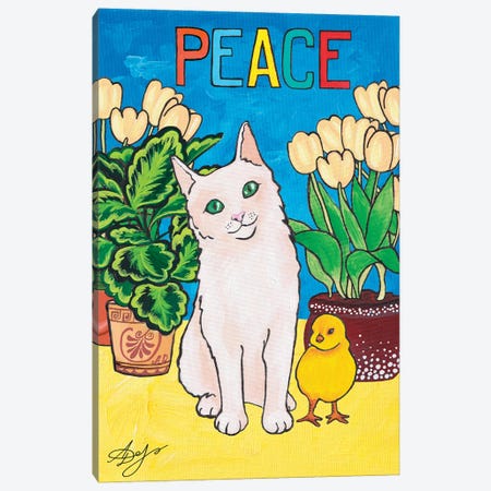 Peace Canvas Print #ADN243} by Alexandra Dobreikin Art Print