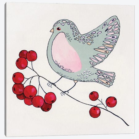 Birdie I Canvas Print #ADN26} by Alexandra Dobreikin Art Print
