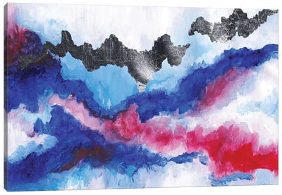Graphite Mountains Canvas Art Print - Alexandra Dobreikin