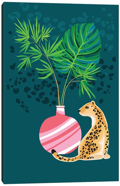 My Cute Leopard Canvas Art Print