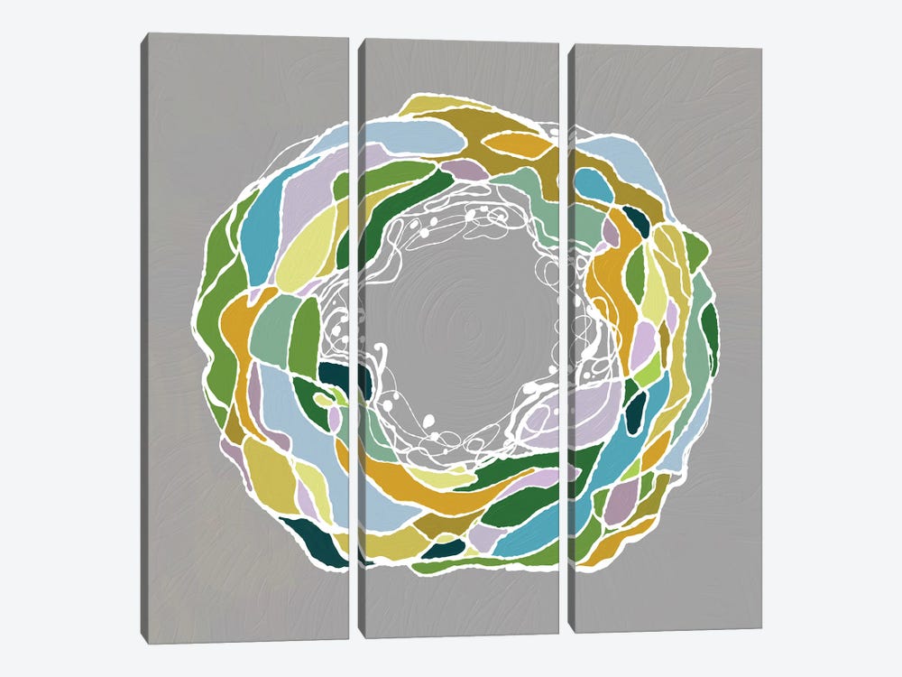 Wheel Of Nature by Alexandra Dobreikin 3-piece Canvas Art Print