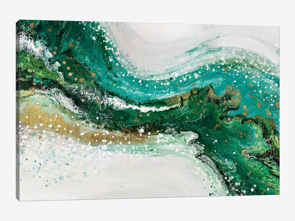 Green Wave by Alexandra Dobreikin 1-piece Art Print