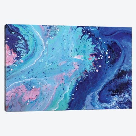 Pink Blue Canvas Print #ADN300} by Alexandra Dobreikin Canvas Art