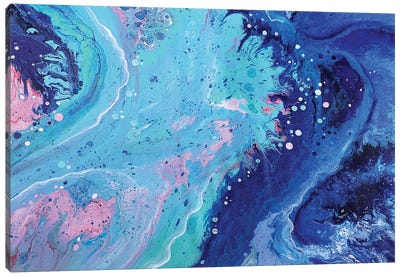 Pink Blue Canvas Art Print - Alexandra Dobreikin