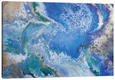 Somewhere Far Away Canvas Art Print - Ocean Blues