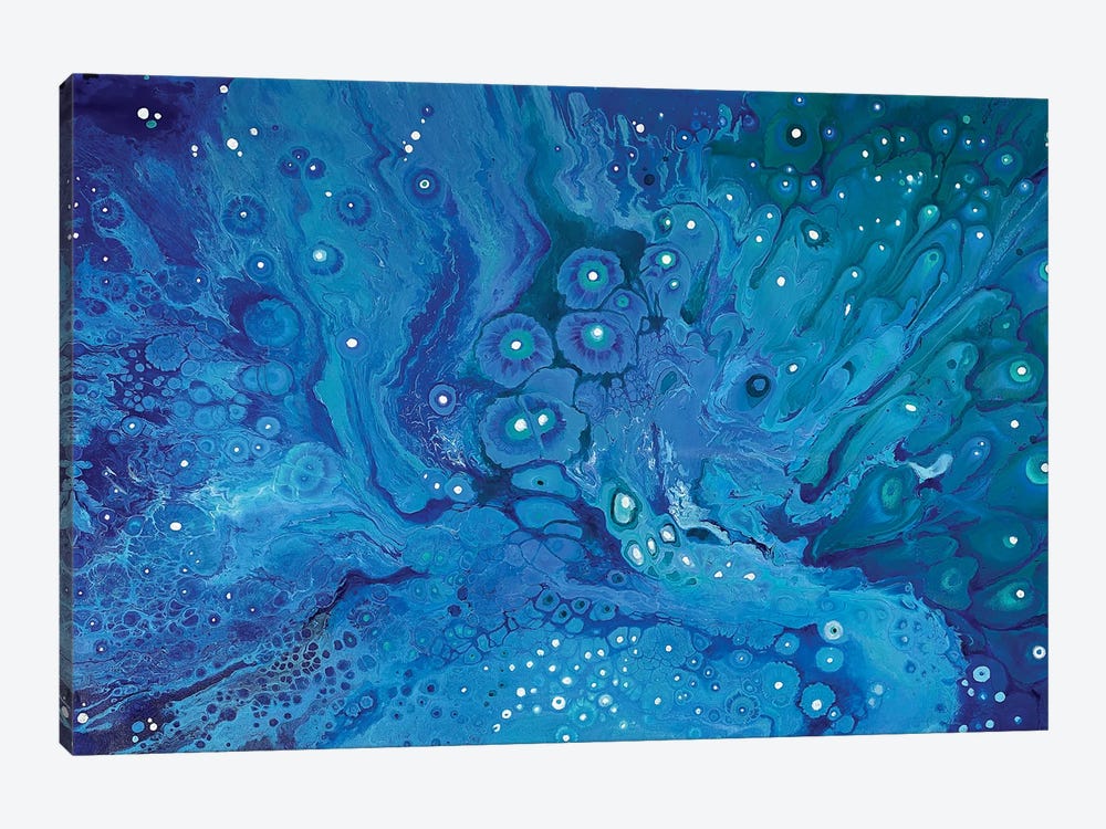 Underwater Fireworks by Alexandra Dobreikin 1-piece Canvas Art Print