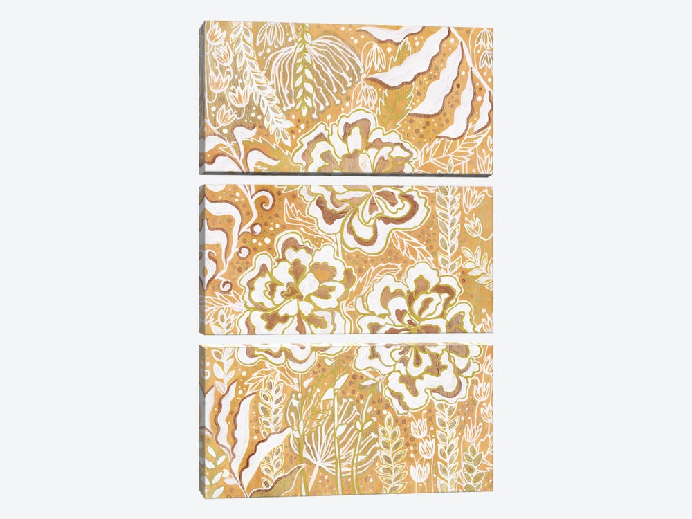 Golden Meadow by Alexandra Dobreikin 3-piece Canvas Print