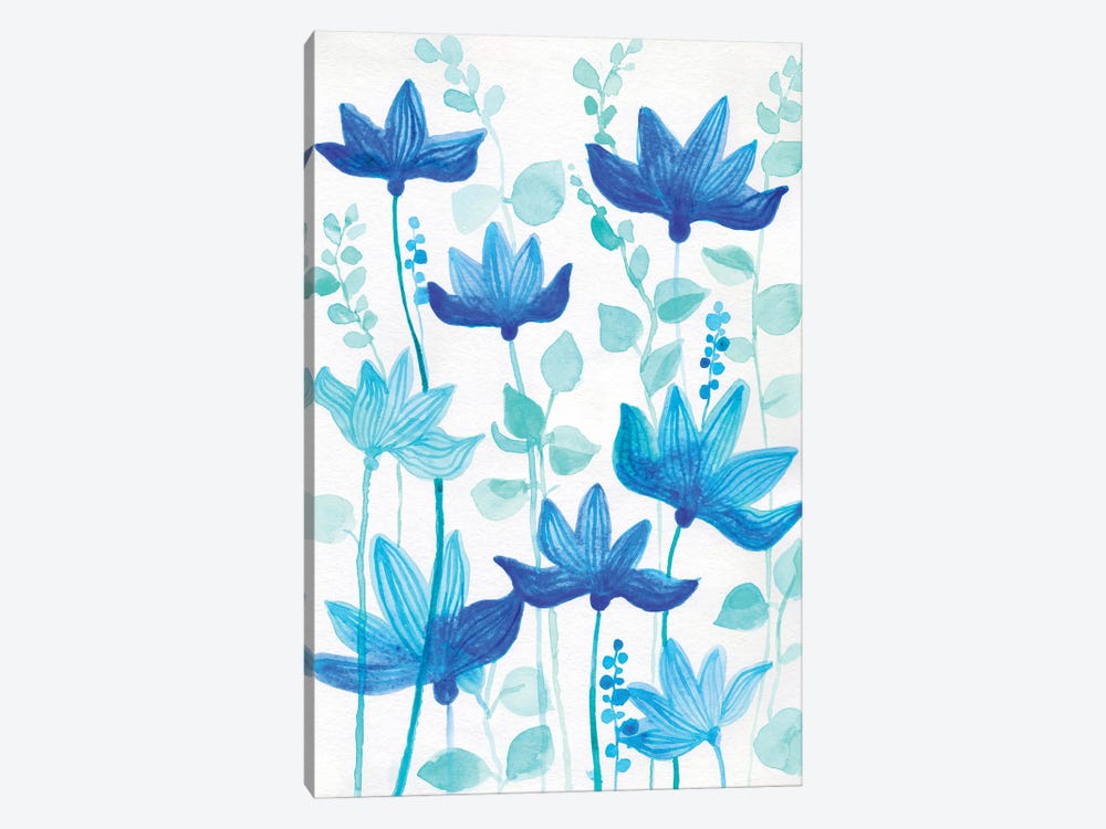 Blue Garden by Alexandra Dobreikin 1-piece Canvas Print