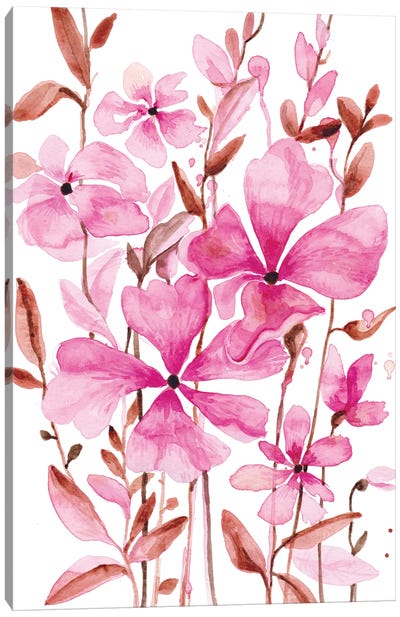 Pink Canvas Art Print - Alexandra Dobreikin