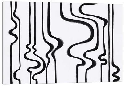 Orderliness Canvas Art Print - Black & White Patterns