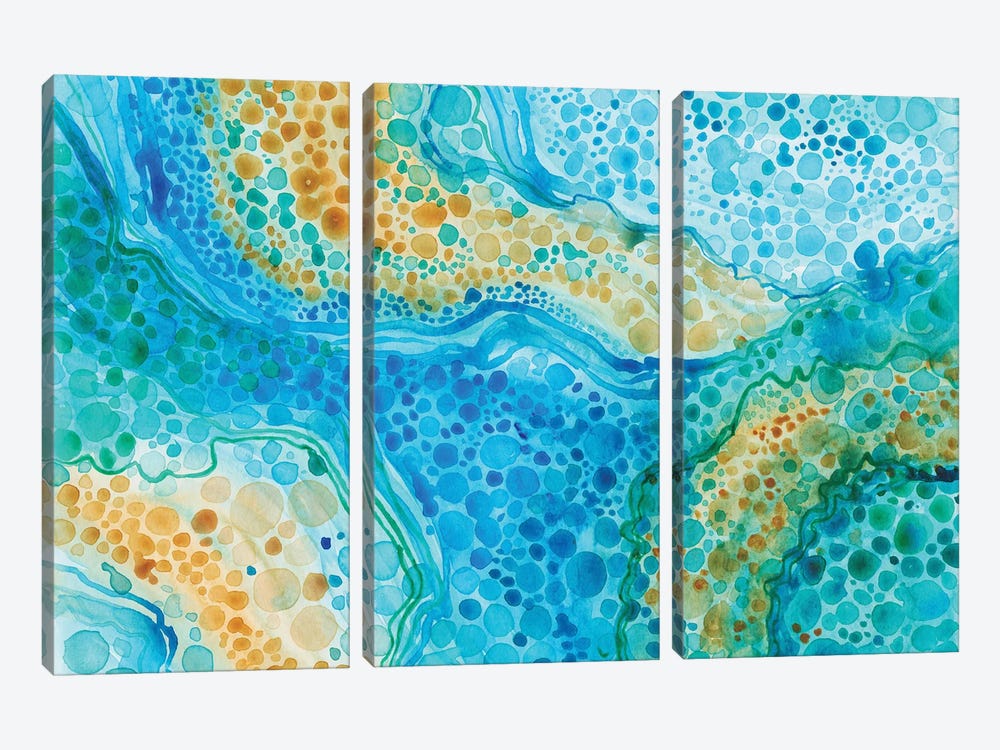 Blur Coral Reef by Alexandra Dobreikin 3-piece Canvas Print