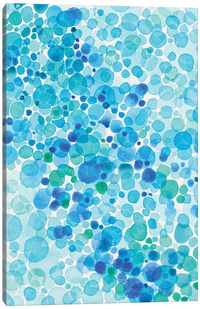 Blue Canvas Art Print - Patterns