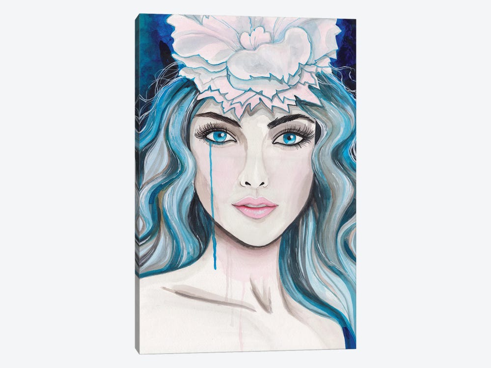 Lady In Blue by Alexandra Dobreikin 1-piece Art Print