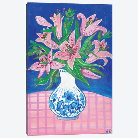 Lily Bouquet. Canvas Print #ADN93} by Alexandra Dobreikin Canvas Art Print