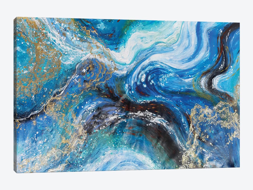 Golden Tide by Alexandra Dobreikin 1-piece Canvas Art