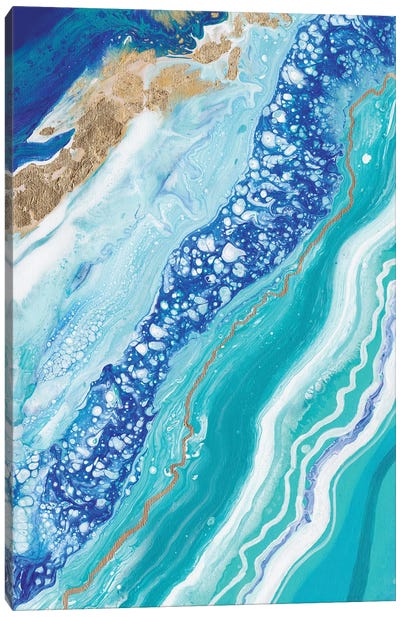 Blue Turquoise Canvas Art Print - Alexandra Dobreikin