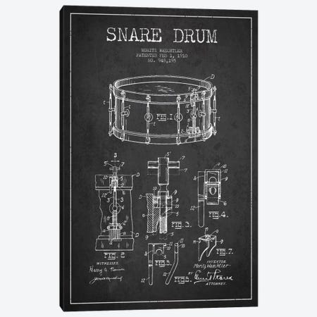 Waechtler Snare Charcoal Patent Blueprint Canvas Print #ADP1069} by Aged Pixel Canvas Wall Art