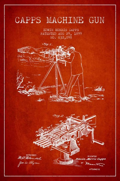 Capps M Gun Red Patent Blueprint