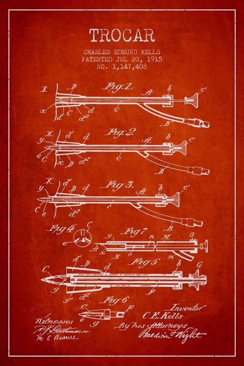 Trocar Red Patent Blueprint