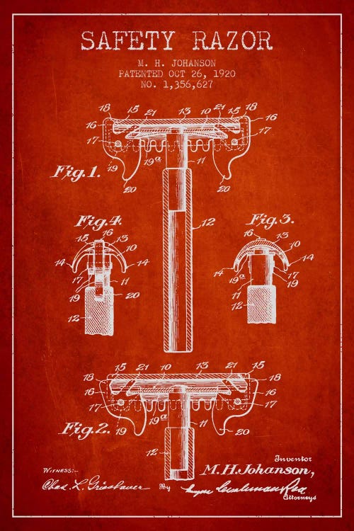 Razor Red Patent Blueprint