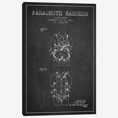 Parachute 4 Charcoal Patent Blueprint Canvas Print #ADP2420} by Aged Pixel Canvas Art