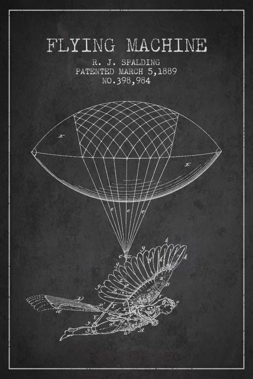 Icarus 5 Charcoal Patent Blueprint
