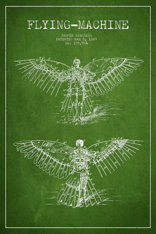 Icarus 3 Green Patent Blueprint