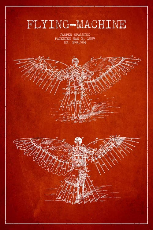 Icarus 3 Red Patent Blueprint