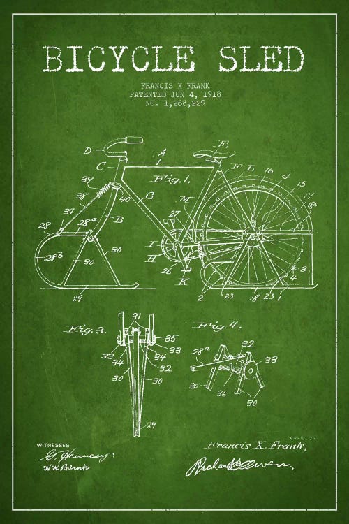 Bike Green III Patent Blueprint