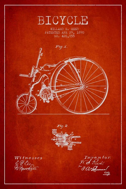 Reed Bike Red Patent Blueprint