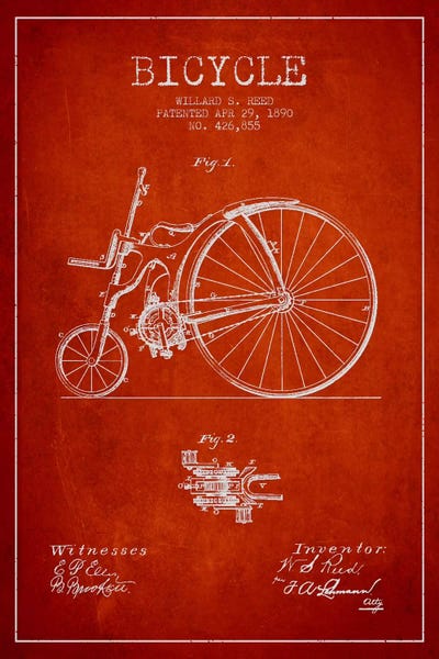 Reed Bike Red Patent Blueprint