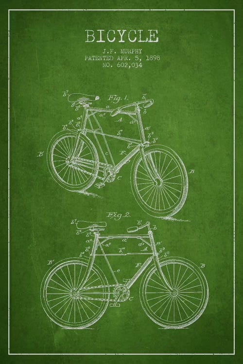 Bike Green IV Patent Blueprint