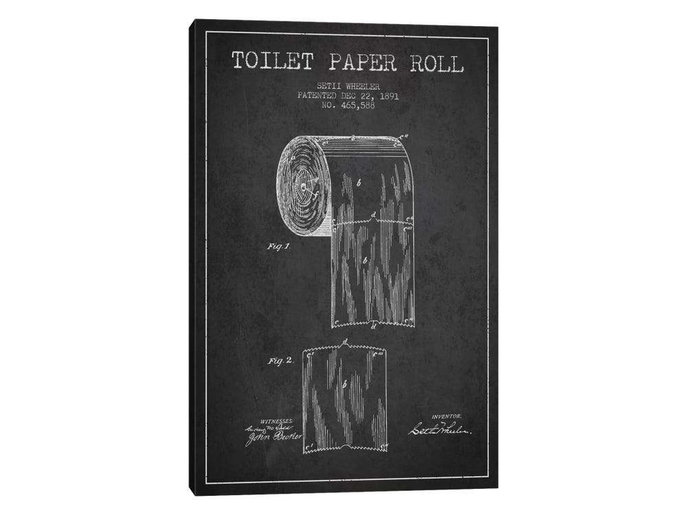 Film Holder Vintage Patent Blueprint Canvas Art, Aged Pixel