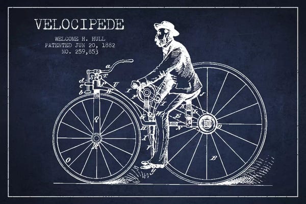 Hull Bike Navy Blue Patent Blueprint