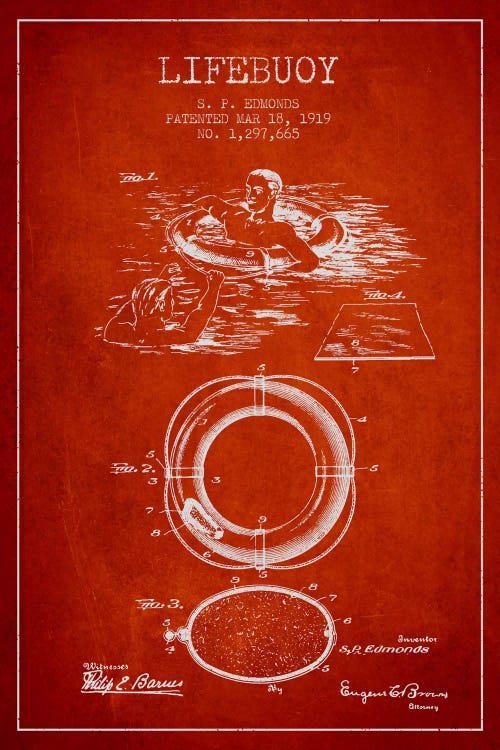 Lifebuoy Red Patent Blueprint