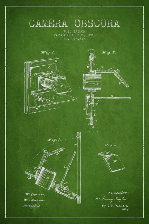 Camera Green Patent Blueprint