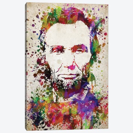 Abraham Lincoln Canvas Print #ADP2767} by Aged Pixel Canvas Art