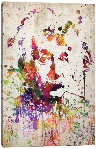 Albert Einstein Canvas Art Print - Pop Art