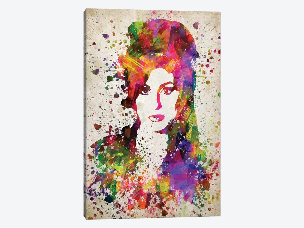 Amy Winehouse by Aged Pixel 1-piece Canvas Artwork