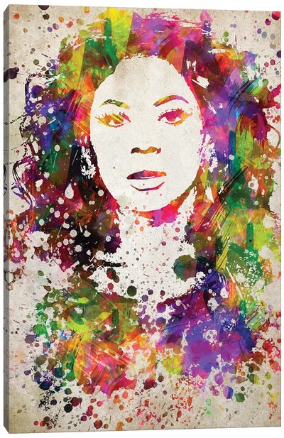 Beyoncé Canvas Art Print - Aged Pixel