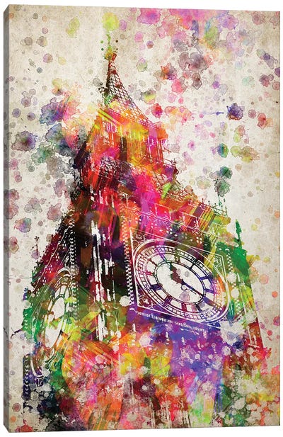 Big Ben Canvas Art Print - Clock Art