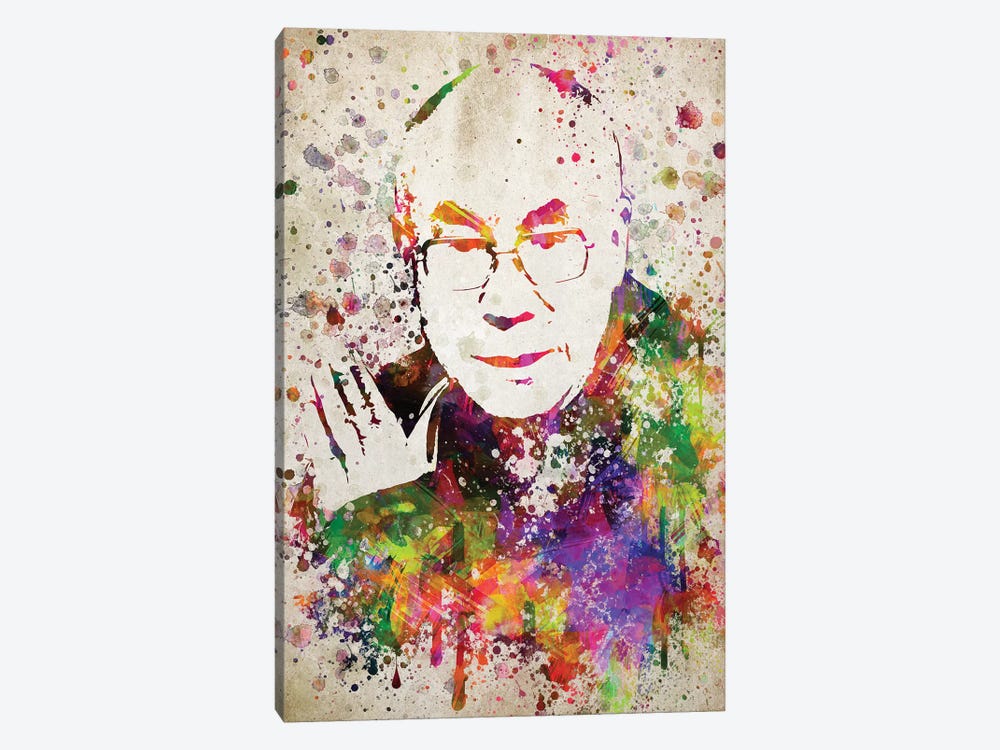Dalai Lama by Aged Pixel 1-piece Canvas Artwork
