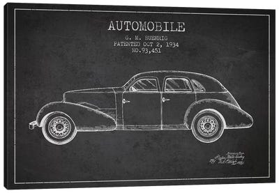 G.M. Buehrig Cord Automobile (Charcoal) III Canvas Art Print - Automobile Blueprints