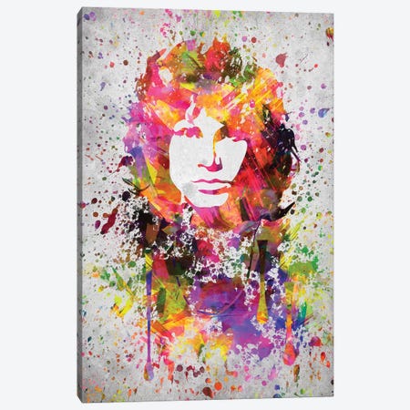 Jim Morrison Canvas Print #ADP2994} by Aged Pixel Art Print
