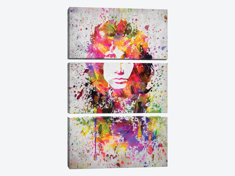 Jim Morrison by Aged Pixel 3-piece Canvas Print