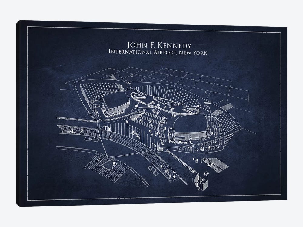 John F. Kennedy International Airport, New York by Aged Pixel 1-piece Canvas Print