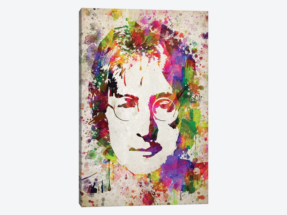 John Lennon by Aged Pixel 1-piece Canvas Wall Art