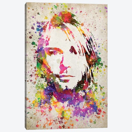 Kurt Cobain Canvas Print #ADP3019} by Aged Pixel Canvas Artwork